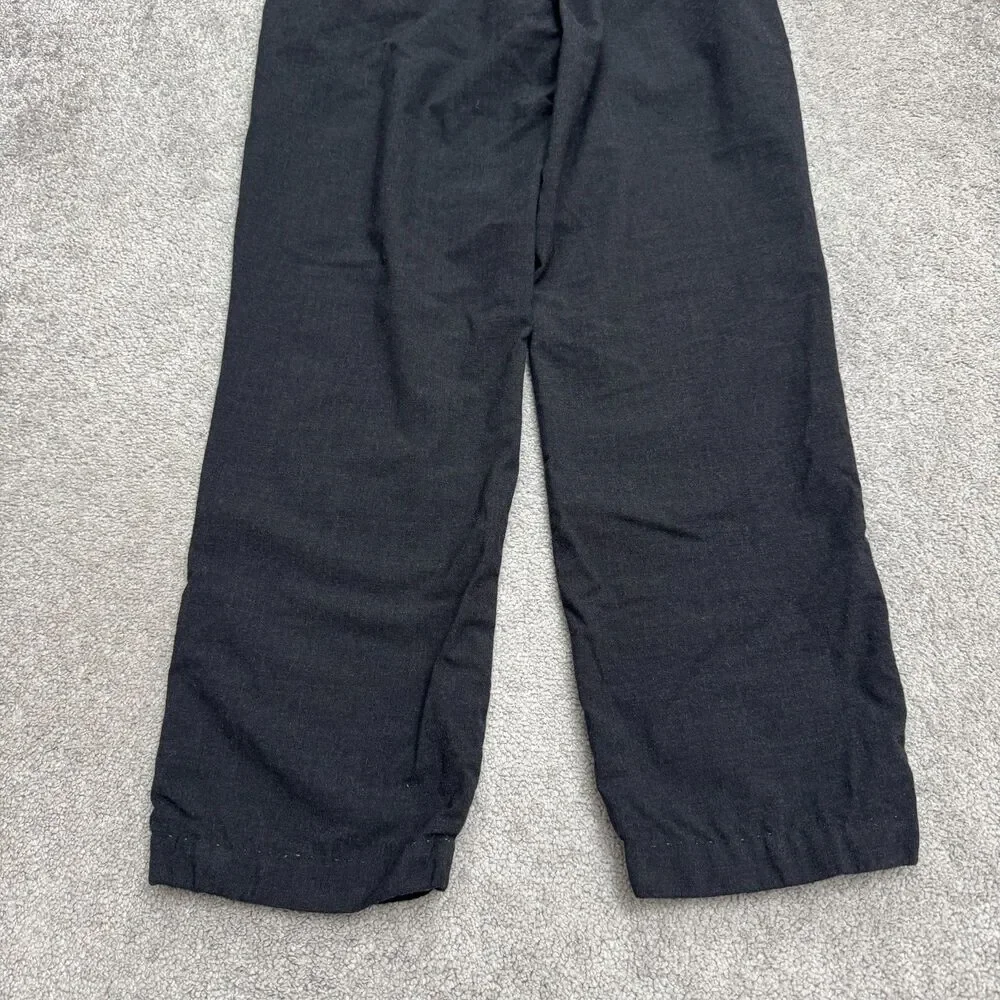 Banana Republic Wool Blend Dress Pants Mens 31x34 Dark Gray Straight Leg Career